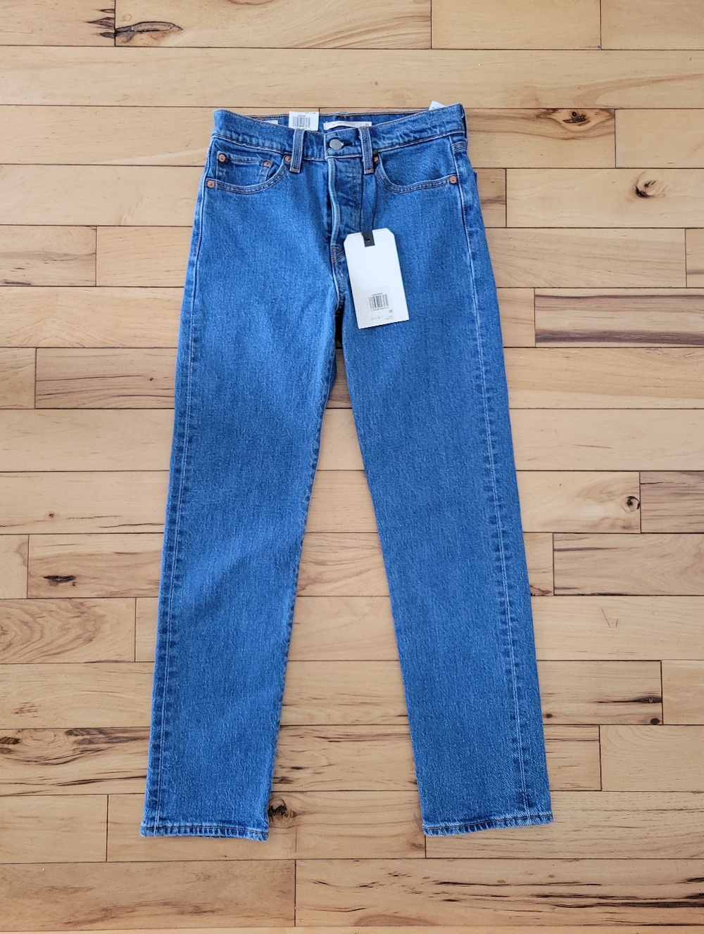 NWT Levi's Premium Wedgie Straight Fit Women's Jeans 25 x 28